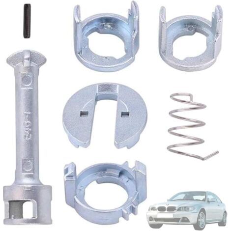 Barillet Serrure Compatible avec BMW E46 Série 3 Combi, Berline, Coupé, Cabriolet (1998-2005) - Porte Avant Droite et Gauche - 51218244049 - Cylindre Verrouillage - 45mm (lot de 7 pièces) (1/5)