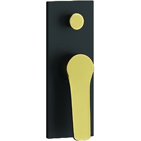 Miscelatore doccia con deviatore a incasso colore nero dettagli bronzo KAM-KANDA NERO-B kamalu (1/3)