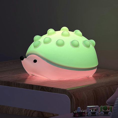 Veilleuse pour enfants, lampe de chevet tactile en silicone USB à intensité variable pour filles et garçons, lumière chaude et colorée, idéale pour décorer la chambre de bébé ou comme cadeau de naissa (1/5)