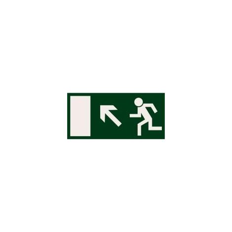 Hinweisschild Notausgang links oben Schilder