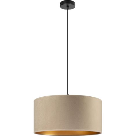 Lampe Tornado AD1, velours cappuccino-or (1/5)