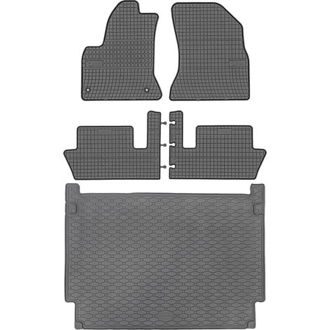 Juego de alfombrillas de goma para coche y maletero para Citroën C4 Grand Picasso I VAN (10/2006-08/2013) (1/5)