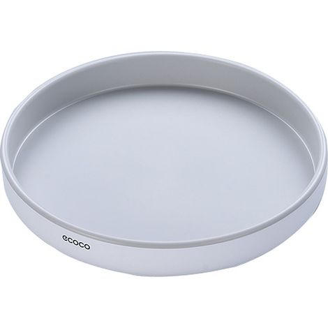 Drehteller-Organizer 30 cm, Gewürzhalter, Küchendrehteller, drehbarer Organizer für Gewürze und Backzutaten (30 cm, 1 Stück, grau)