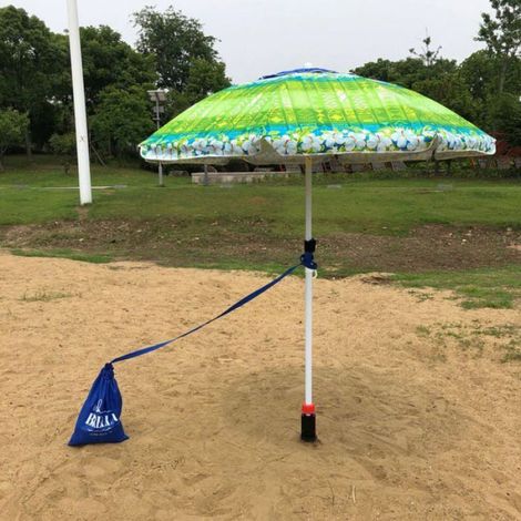 Support de Parasol pour Plage Sable ou Terre Pieds de Parasols, Pieds de Parasol de Plage à hélice à Visser dans Le Sable, Pied Para (1/5)
