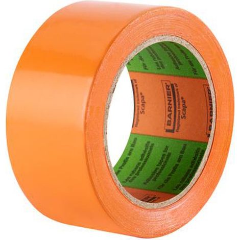 Scapa-Barnier Nastro Adesivo PVC Arancione 50 mm x 33 m