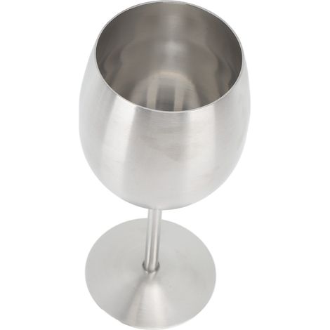 Verres à vin à pied en acier inoxydable 304 durable, parfaits pour les fêtes, le bureau, les mariages et les anniversaires. (1/5)