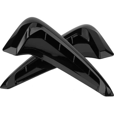 Lot de 2 garnitures décoratives noires pour grilles d'aération latérales, compatibles avec BMW X5 F15 (2014-2018) - Accessoires auto ABS (1/5)