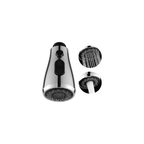 Soffione doccia estensibile Crezuo per lavabo, rubinetto da cucina, soffione doccia professionale, 2 modalità di getto (1/4)