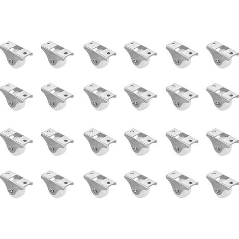 24 roulettes de tiroir en plastique avec poulie pivotante et