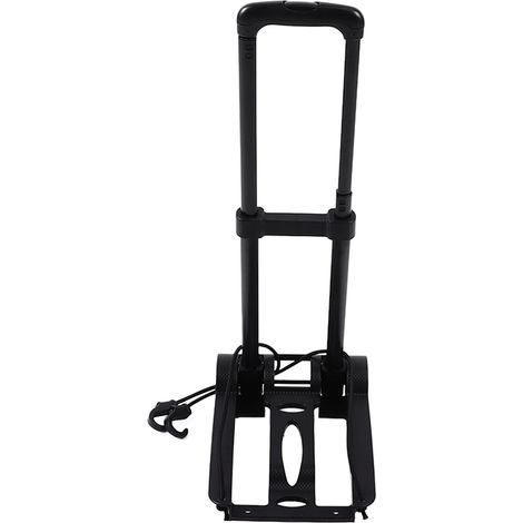 Chariot de voyage pliable multifonctionnel à grande capacité avec barre d'attache rétractable, idéal pour les voyages et les courses. (1/5)