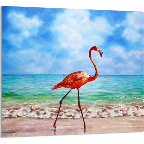 Panneau de verre pour cuisine 65x60 Flamingo (1/5)
