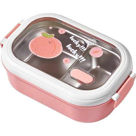 Boîte à lunch chauffante rose pour enfants (1/5)