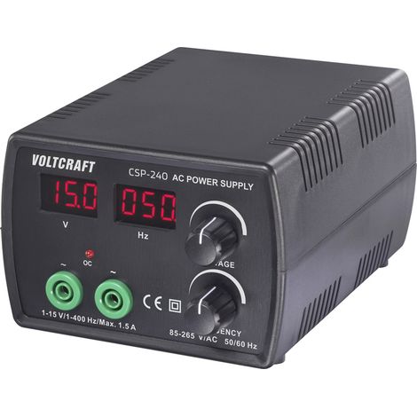 Alimentation de laboratoire réglable VOLTCRAFT CSP-240 1 - 15 V/AC 1.5 A (max.) 22.5 W Nbr. de sorti