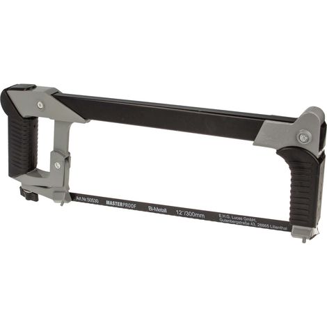 MASTERPROOF PROFESSIONAL Profi-Bügelsäge, Metallsäge, Handsäge, verstellbar, 50530