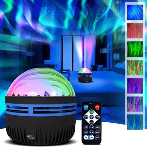 Projecteur 2-en-1 Aurores boréales et vagues océaniques, projecteur d'aurores boréales avec télécommande pour enfants et adultes, décoration de chambre (1/5)