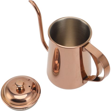 Bouilloire à café filtre 650 ml en acier inoxydable 304 épais avec bec verseur à col de cygne (1/5)