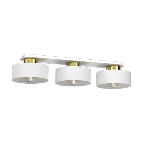 Plafoniera a barra bianca oro Marti 3xE27 15W Luminex
