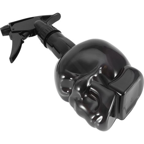 Flacon pulvérisateur crâne 500ml noir, brumisateur cheveux réutilisable, vaporisateur eau salon coiffure, spray à pompe rechargeable pour coiffage. (1/5)