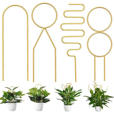 Support Pour Pot De Fleurs - Arceau Pour Treillage De Jardin - Support Pour Plantes Grimpantes - Lot De 1 (1/5)
