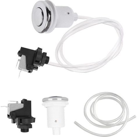Interrupteur à bouton-poussoir pneumatique 250 V pour piscine, spa, maison, jacuzzi, marche/arrêt, bouton-poussoir en acier pour spas et piscines