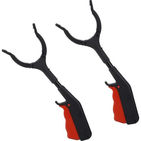 Lot de 2 pinces de 30 cm pour enfants, pinces courtes pour personnes âgées, pinces de jardin, pinces de ramassage, pinces hygiéniques (1/4)