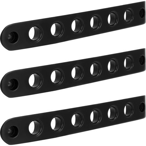 Set mit 3 Türgriffblenden aus Aluminiumlegierung für Jeep Wrangler JK 2-Türer 2007-2018, schwarze Ziereinsätze (1/5)