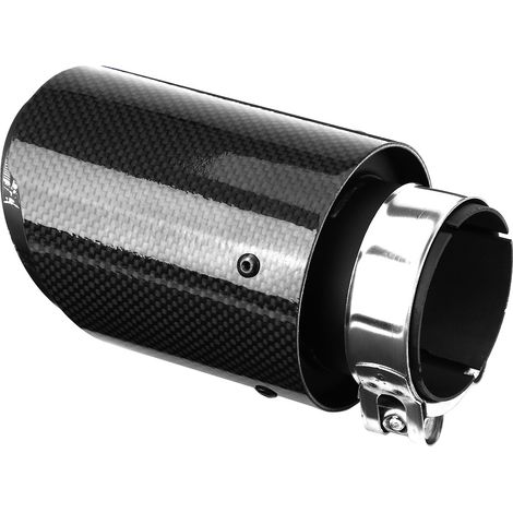 GARRYFIZH Tuyau d'échappement, silencieux de 165 mm de long en acier inoxydable pour tube de 60 à 63 mm
