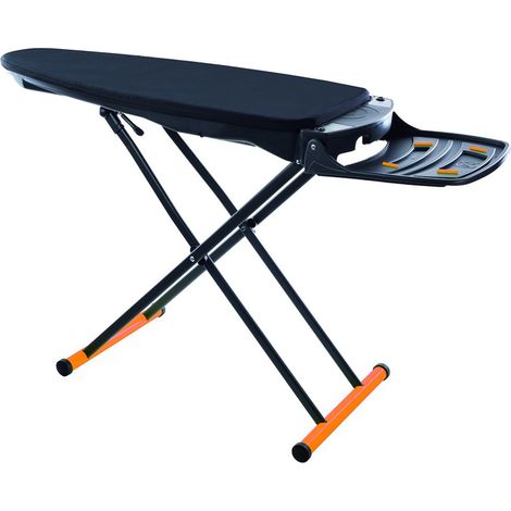 Planche à repasser aspirante et soufflante – VIVO – Surface chauffante – Réglable en hauteur – Compacte avec roulettes – Foxydry (1/5)
