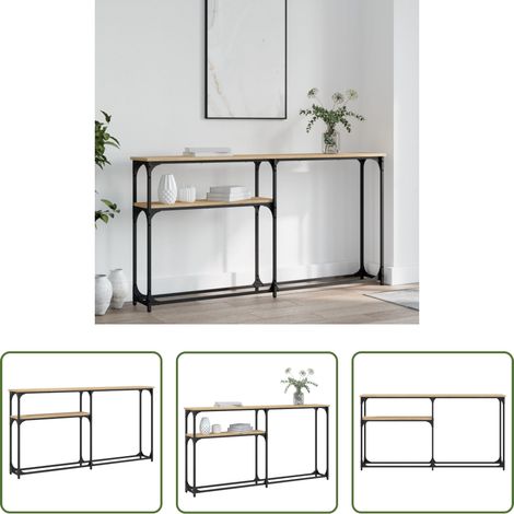 Holzwerkstoff -  Konsolentisch Sonoma-Eiche 145x22,5x75 cm Holzwerkstoff (1/5)