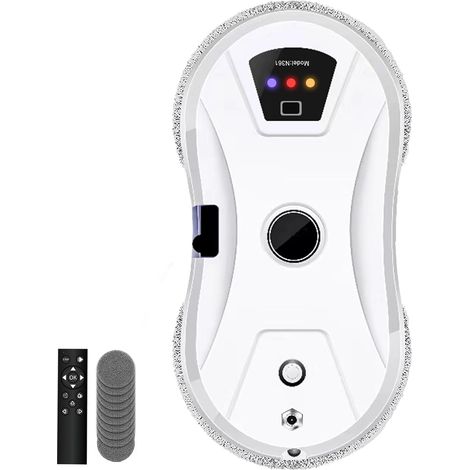 Robot Laveur de Vitre,Robot Lave vitre Automatique à Jet d'eau,5600Pa Aspiration puissante de Nettoyeur vitre Automatique,Lave électrique adapté aux Surfaces Lisses