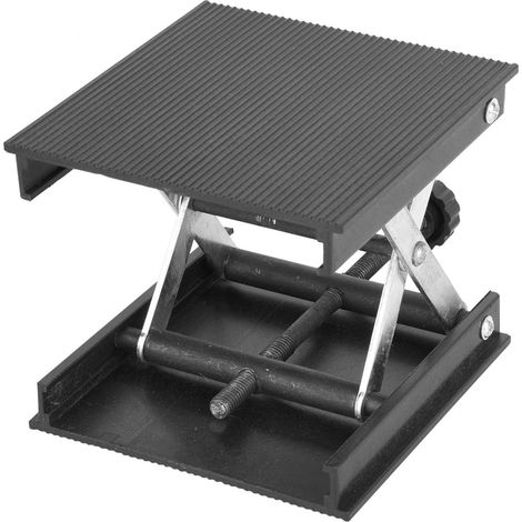 Plateforme de levage en plastique et support métallique pour niveau à bulle/laboratoire 90 x 90 mm (1/5)