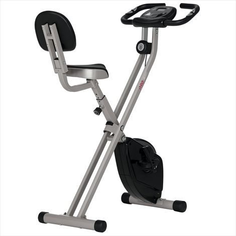 Vélo d'appartement Vélo d'appartement pliable gris acier (1/5)