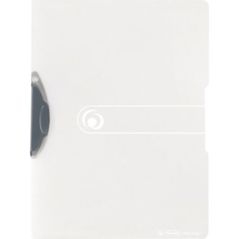 herlitz Express-Clip A4 PP transp. farblos für bis zu 30 Blatt grauer Clip Express-Clip (1/2)