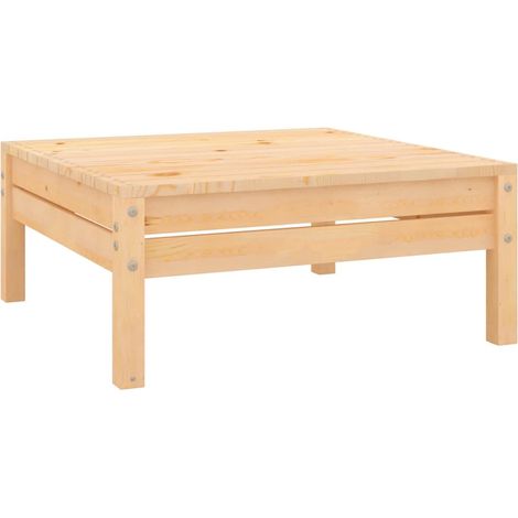 Taburete de jardín madera maciza de pino vidaXL