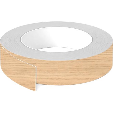 1x Bande de chant ABS sans colle 43 mm x 5 m épaisseur 0,8 mm facile à appliquer bricolage étagère meuble panneau plan de travail bois stratifié, Chêne Vicenza blanchi (1/2)