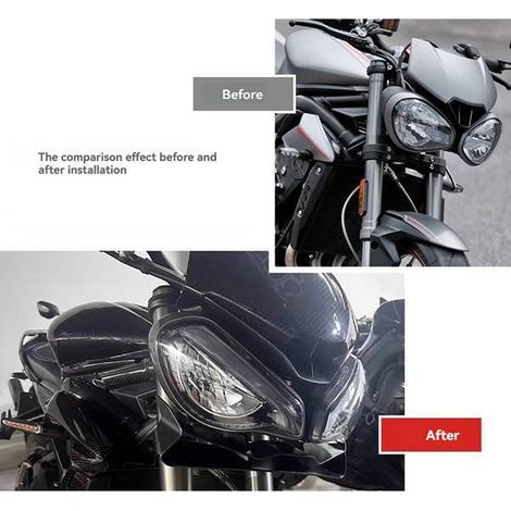Modified lower lip spoiler for 17-24 Triumph Street Triple 765RS (1/4)