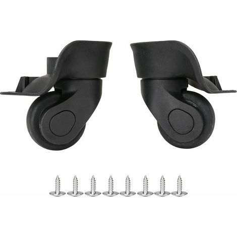 Green Mobility-Roues de bagage gauche et droite 9.1cmx9.7x4.9cm, gris et 8 vis, bricolage et remplacement (1/5)