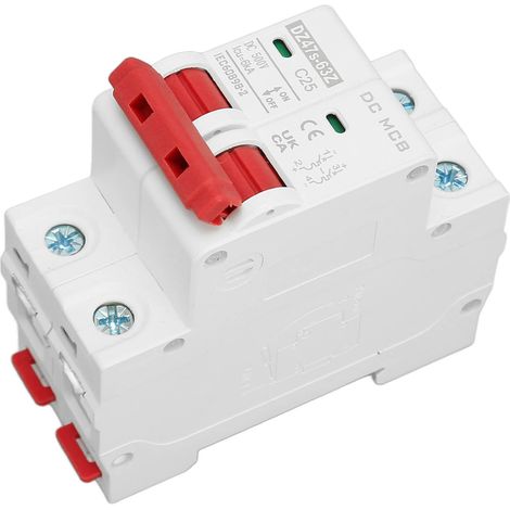 Gleichstrom-Leistungsschalter mit Überlastschutz, magnetisches System, Photovoltaik, 500 V, 25 A, 2-polig (1/5)