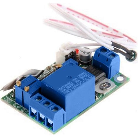 Module relais de détection sonore et lumineuse 12 V/24 V CC avec temporisation réglable de 3 à 60 s et protection contre l'inversion de polarité pour une commande intelligente (1/5)