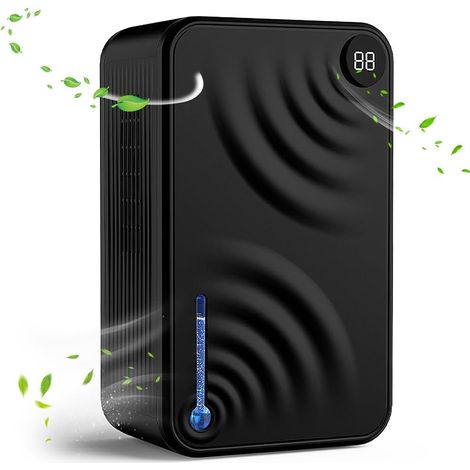 Déshumidificateur domestique intelligent, silencieux et portable pour chambre à coucher, avec mode veille, fonction d'arrêt automatique et d'auto-nettoyage. (1/5)