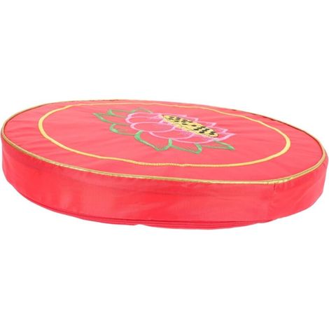Bardusch - Coussin De Méditation Rond Confortable Coussin Brodé à Motif pour Yoga Et Méditation Zen (1/4)