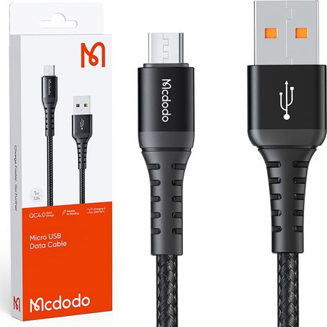 MCDODO KURZES MICRO-USB-KABEL FÜR SCHNELLLADUNG MIT SAMSUNG QUICK CHARGE 4.0