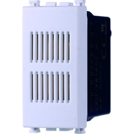 Suoneria elettrica 6A 220V per campanello bianco compatibile anche con Vimar Arké (1/2)