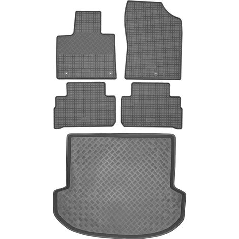 Set di tappetini in gomma per auto e tappetino per bagagliaio per Hyundai Santa Fe IV SUV del 2020 (1/5)