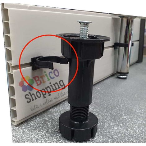 Ganci per zoccolatura da mobile cucina clips piedini battiscopa in plastica abs (1/5)