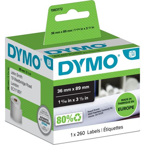 DYMO 1983172 etiqueta de impresora Blanco Etiqueta para impresora autoadhesiva (1/4)