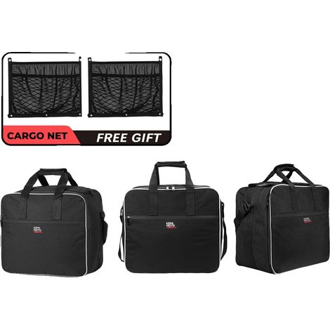 Sacs Intérieurs de Moto, Imperméables, Rangement Extensible, 3 sacs avec 2 filets (1/2)