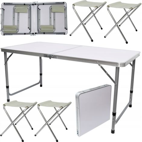 TABLE DE CAMPING, ENSEMBLE DE PIQUE-NIQUE PLIANT AVEC CHAISES (1/5)