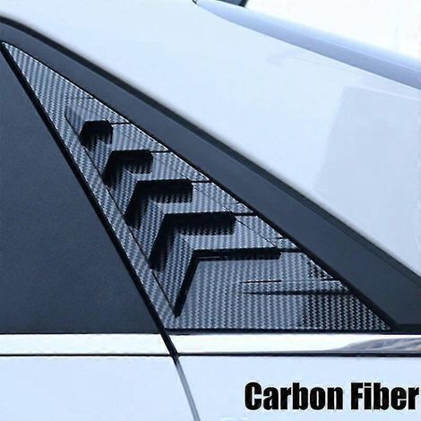 2 Stück Aufkleber für die hinteren seitlichen Lüftungsschlitze des Hyundai Elantra 2022 in Carbonfaser-Optik – 2 Stück