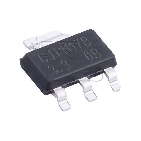 Changdian SCJT1117B-3.3 SOT-223 3.3V 1A linear regulator integrated circuit, electronic components, 5 units.